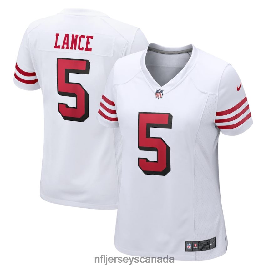 Women San Francisco 49ers Trey Lance Nike White Alternate Game Jersey Clothing NFL TBXFR63466