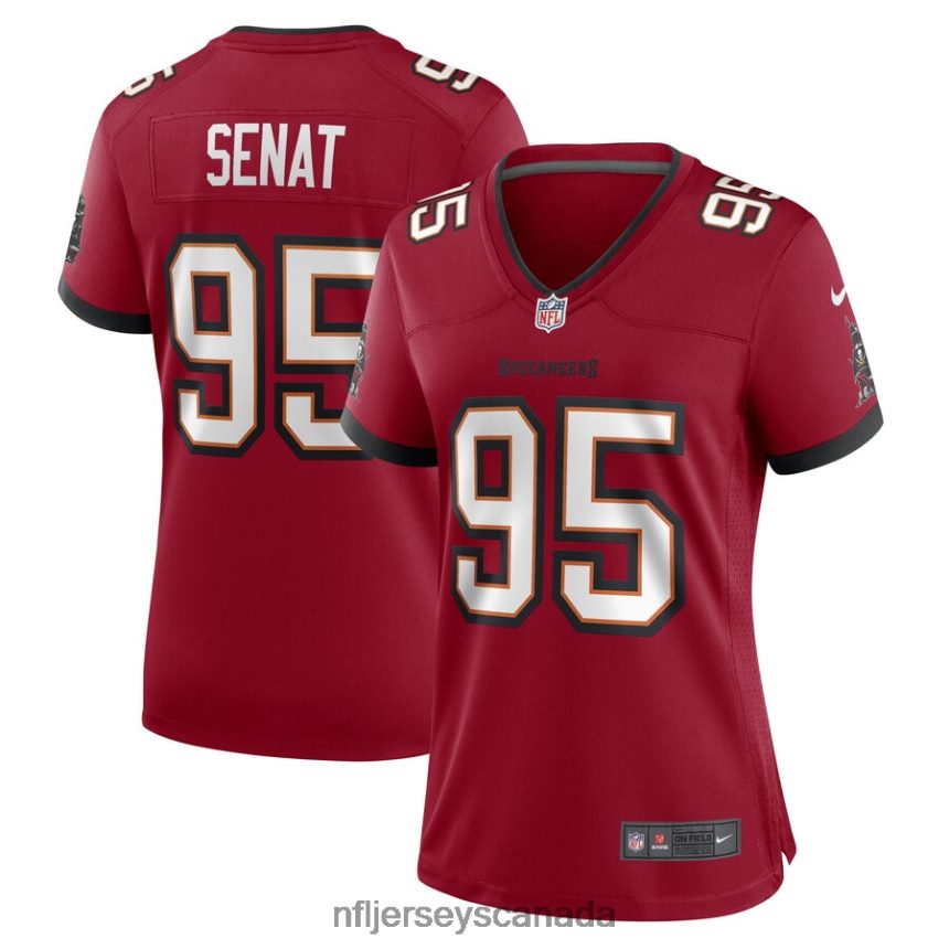 Women Tampa Bay Buccaneers Deadrin Senat Nike Red Game Player Jersey Clothing NFL TBXFR66582
