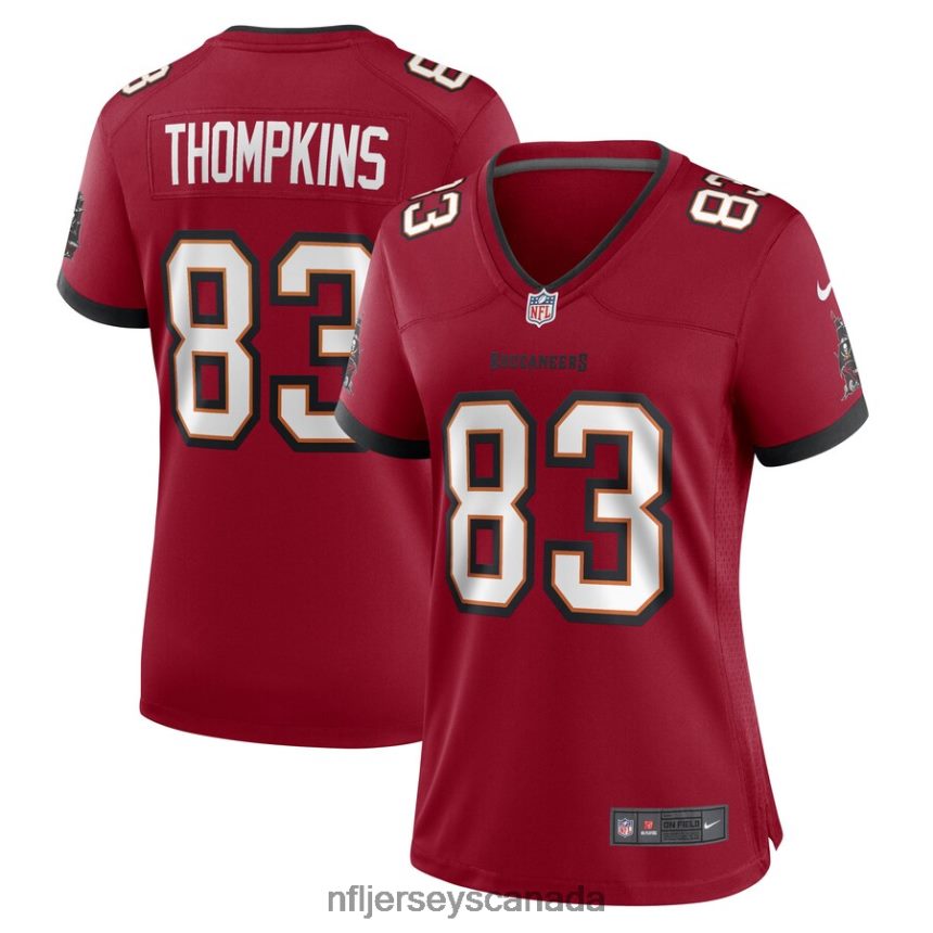 Women Tampa Bay Buccaneers Deven Thompkins Nike Red Game Player Jersey Clothing NFL TBXFR66722