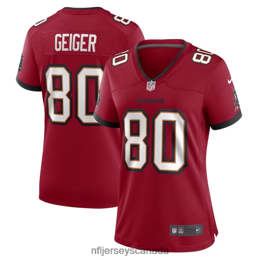Women Tampa Bay Buccaneers Kaylon Geiger Nike Red Game Player Jersey Clothing NFL TBXFR66387