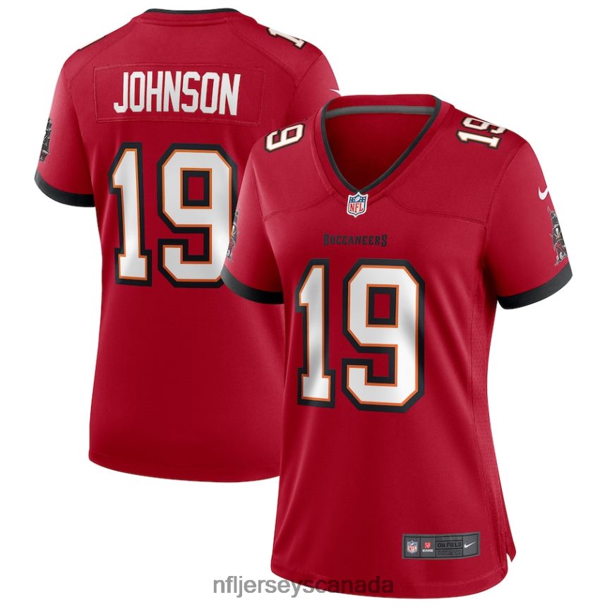 Women Tampa Bay Buccaneers Keyshawn Johnson Nike Red Game Retired Player Jersey Clothing NFL TBXFR66215
