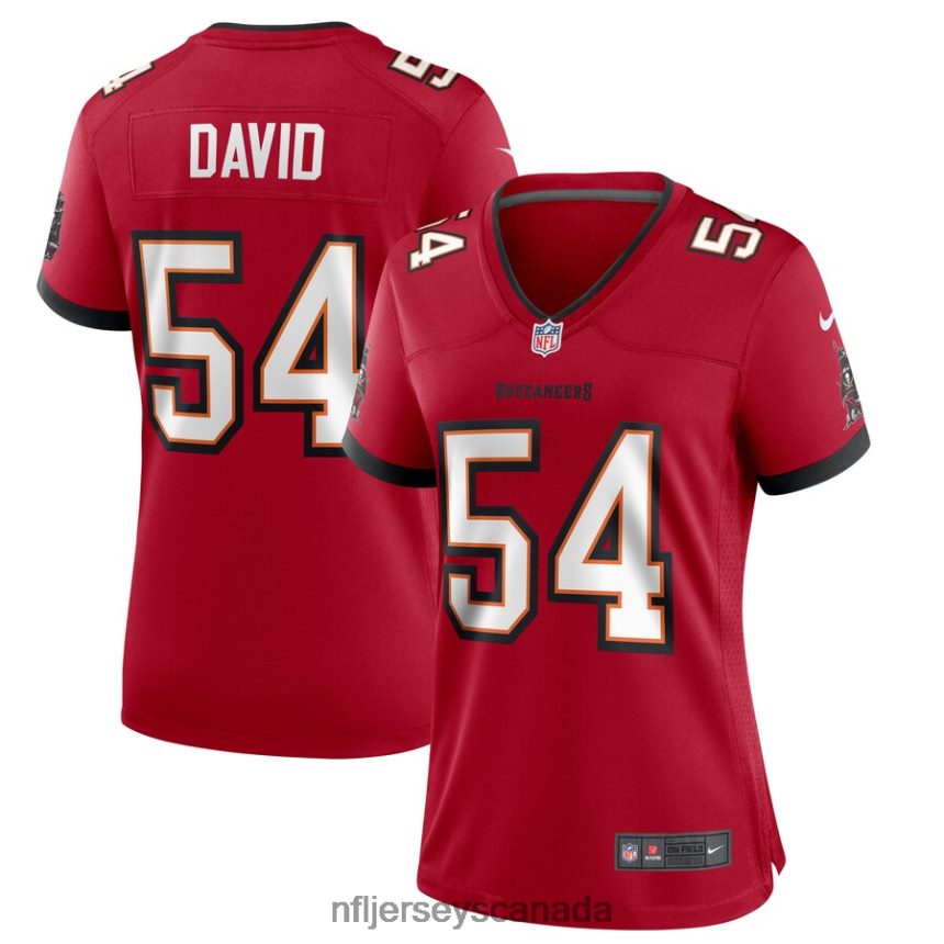 Women Tampa Bay Buccaneers Lavonte David Nike Red Game Jersey Clothing NFL TBXFR65780