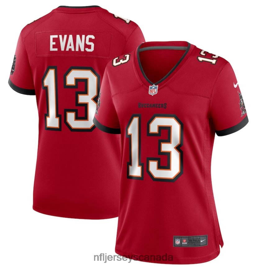 Women Tampa Bay Buccaneers Mike Evans Nike Red Game Player Jersey Clothing NFL TBXFR61298