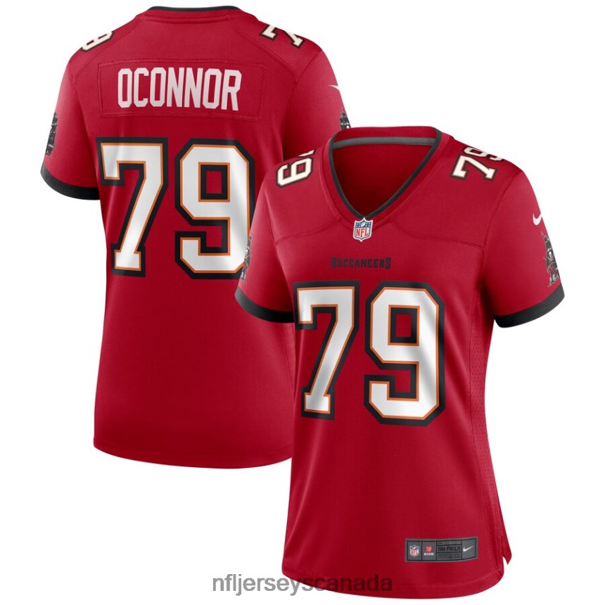Women Tampa Bay Buccaneers Patrick O'Connor Nike Red Game Jersey Clothing NFL TBXFR66250