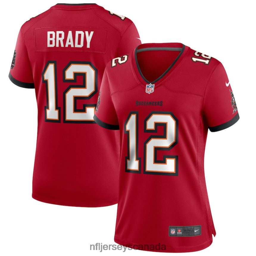 Women Tampa Bay Buccaneers Tom Brady Nike Red Game Jersey Clothing NFL TBXFR61743