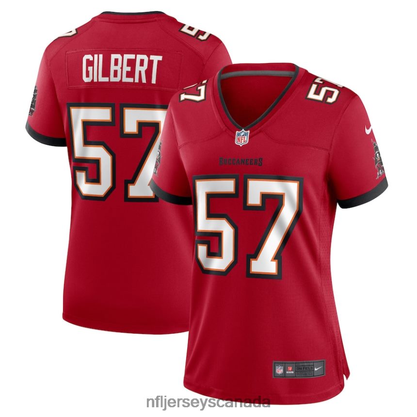Women Tampa Bay Buccaneers Ulysees Gilbert III Nike Red Home Game Player Jersey Clothing NFL TBXFR64648