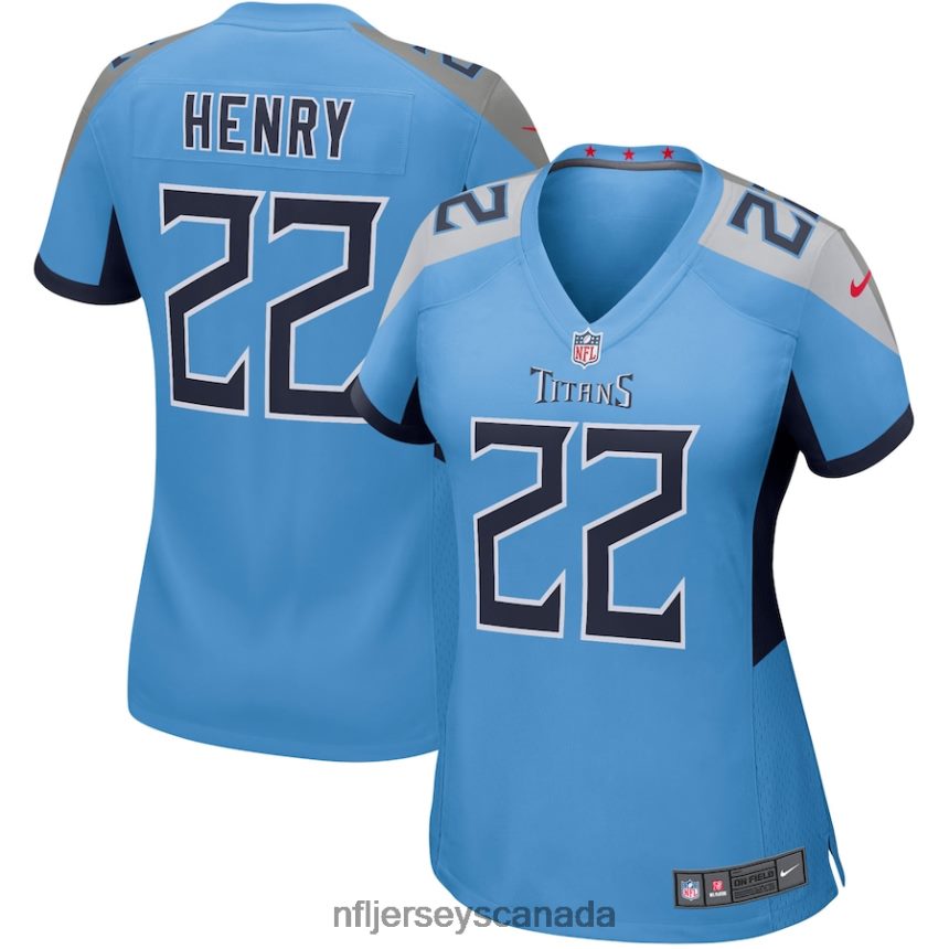 Women Tennessee Titans Derrick Henry Nike Light Blue Game Jersey Clothing NFL TBXFR61773