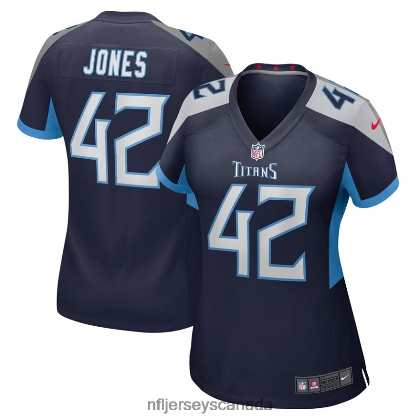 Women Tennessee Titans Joe Jones Nike Navy Game Jersey Clothing NFL TBXFR66922