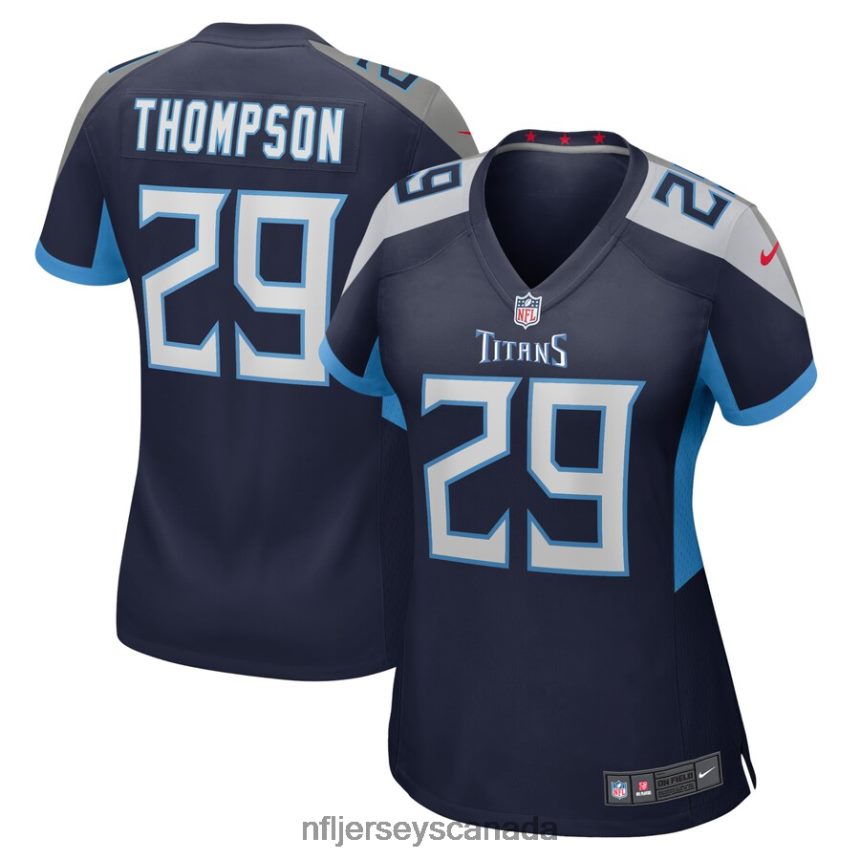 Women Tennessee Titans Josh Thompson Nike Navy Home Game Player Jersey Clothing NFL TBXFR65708