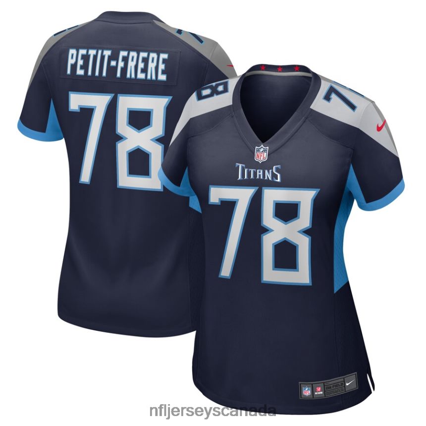 Women Tennessee Titans Nicholas Petit-Frere Nike Navy Game Player Jersey Clothing NFL TBXFR65990