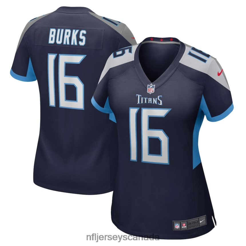 Women Tennessee Titans Treylon Burks Nike Navy Player Game Jersey Clothing NFL TBXFR64635