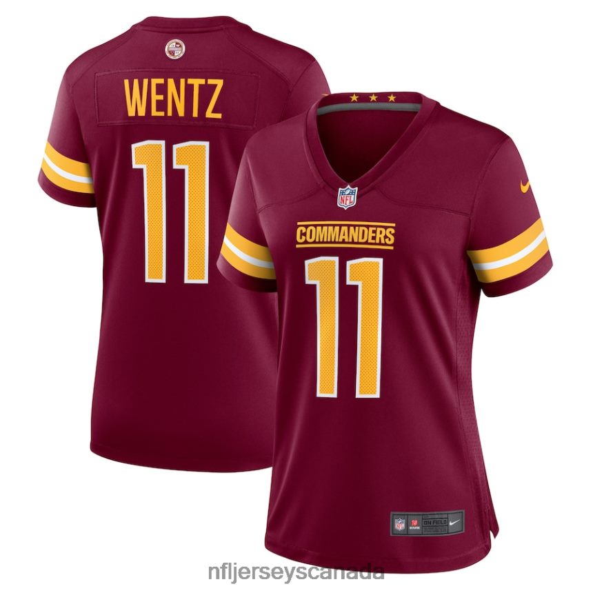 Women Washington Commanders Carson Wentz Nike Burgundy Game Jersey Clothing NFL TBXFR66586