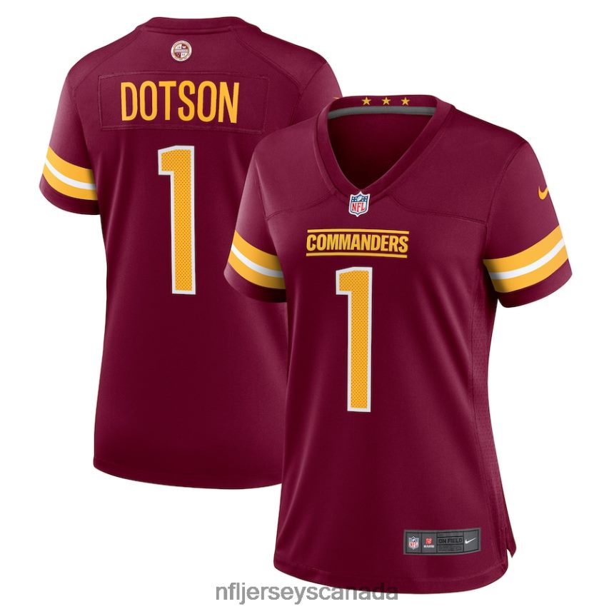 Women Washington Commanders Jahan Dotson Nike Burgundy Player Game Jersey Clothing NFL TBXFR64693