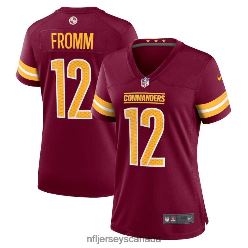 Women Washington Commanders Jake Fromm Nike Burgundy Home Game Player Jersey Clothing NFL TBXFR66716