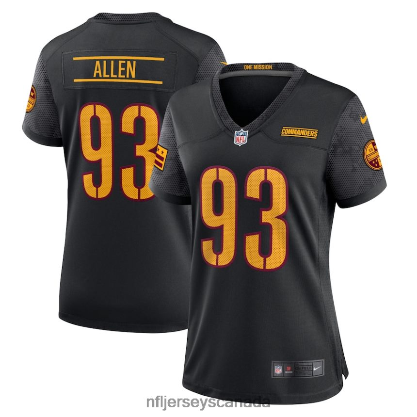 Women Washington Commanders Nike Black Alternate Game Player Jersey Clothing NFL TBXFR66230