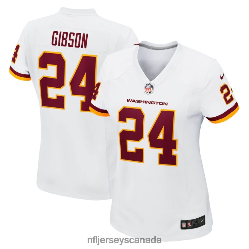 Women Washington Football Team Antonio Gibson Nike White Game Jersey Clothing NFL TBXFR66131