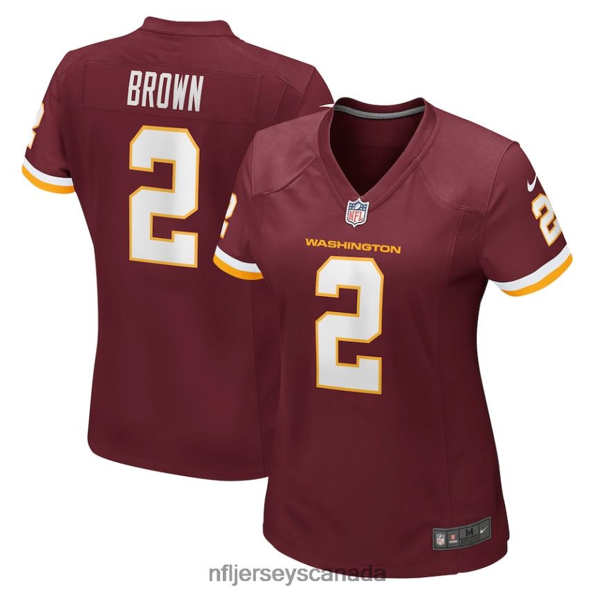 Women Washington Football Team Dyami Brown Nike Burgundy Game Jersey Clothing NFL TBXFR66650