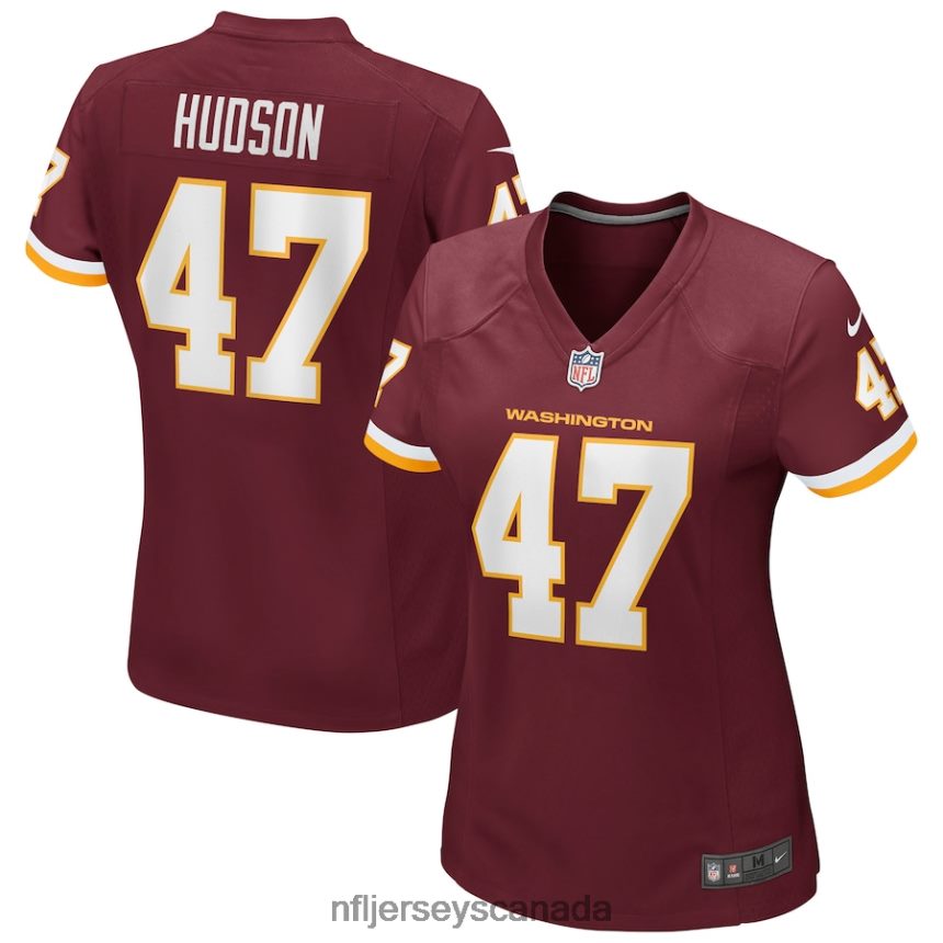 Women Washington Football Team Khaleke Hudson Nike Burgundy Game Player Jersey Clothing NFL TBXFR67048