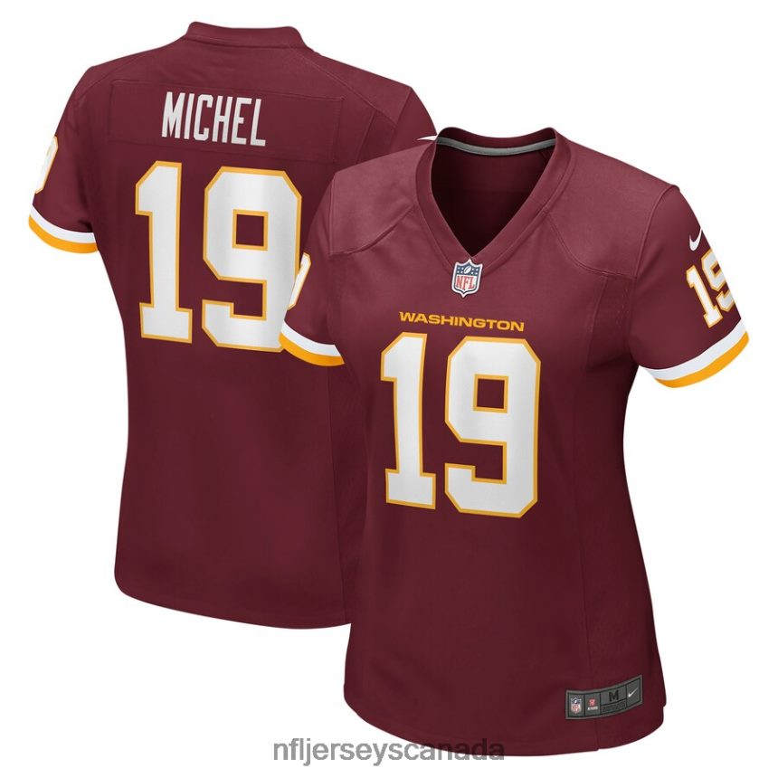Women Washington Football Team Marken Michel Nike Burgundy Game Jersey Clothing NFL TBXFR66789