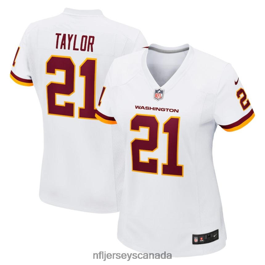 Women Washington Football Team Sean Taylor Nike White Retired Player Game Jersey Clothing NFL TBXFR64461