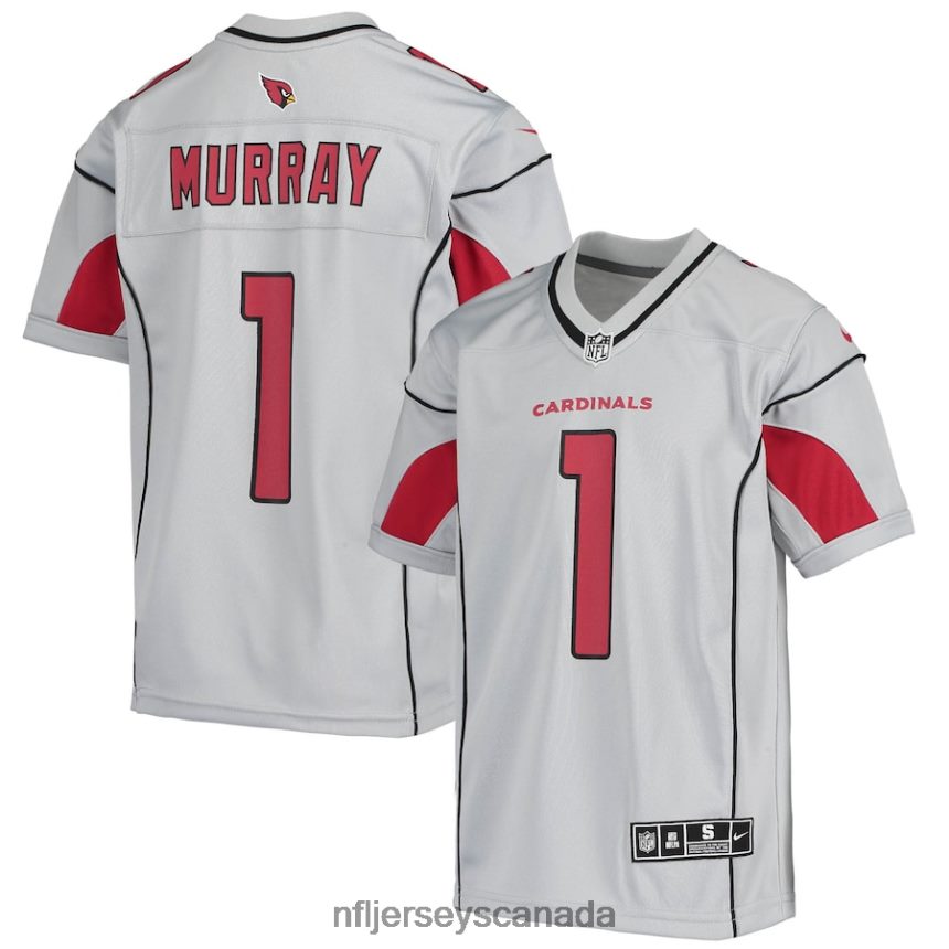 Youth Arizona Cardinals Kyler Murray Nike Silver Inverted Team Game Jersey Clothing NFL TBXFR62285