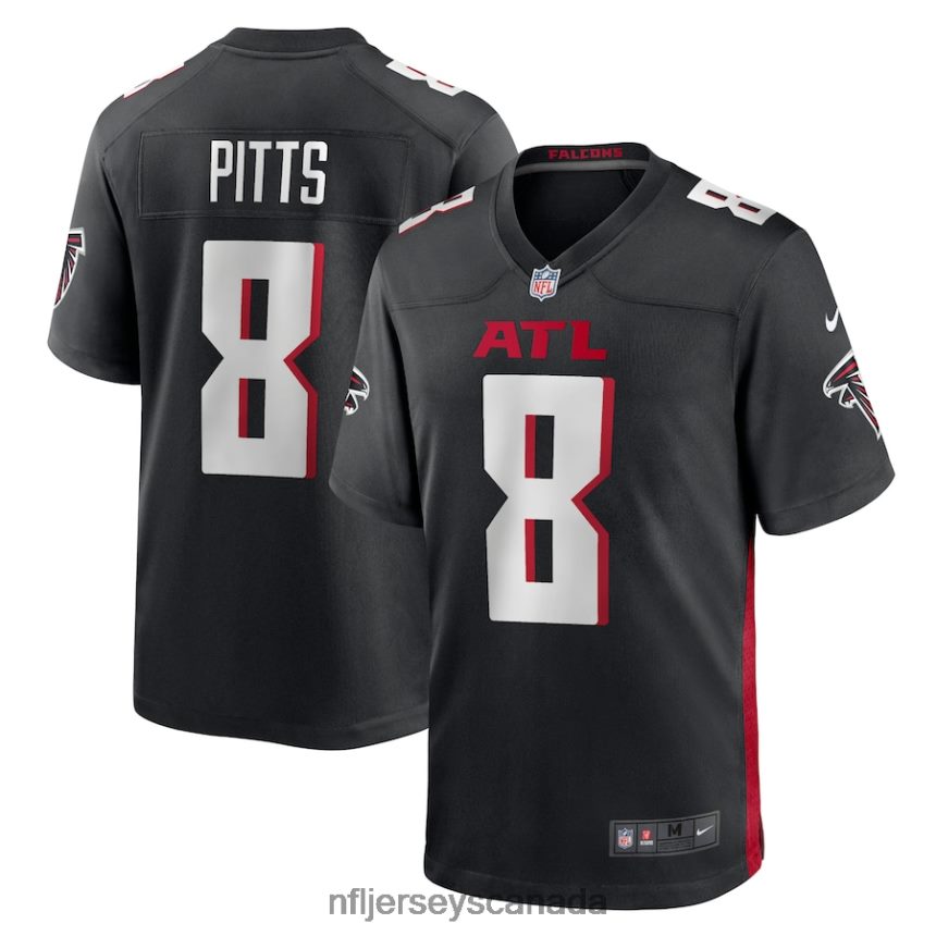 Youth Atlanta Falcons Kyle Pitts Nike Black Game Jersey Clothing NFL TBXFR62159