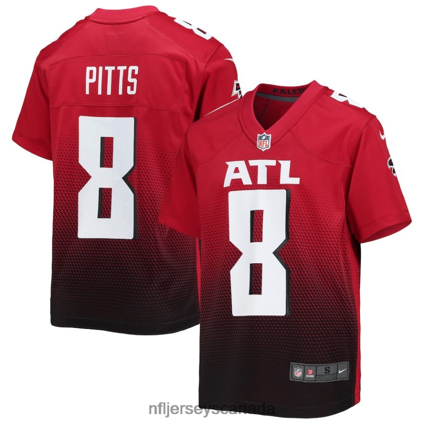 Youth Atlanta Falcons Kyle Pitts Nike Red Game Jersey Clothing NFL TBXFR63598