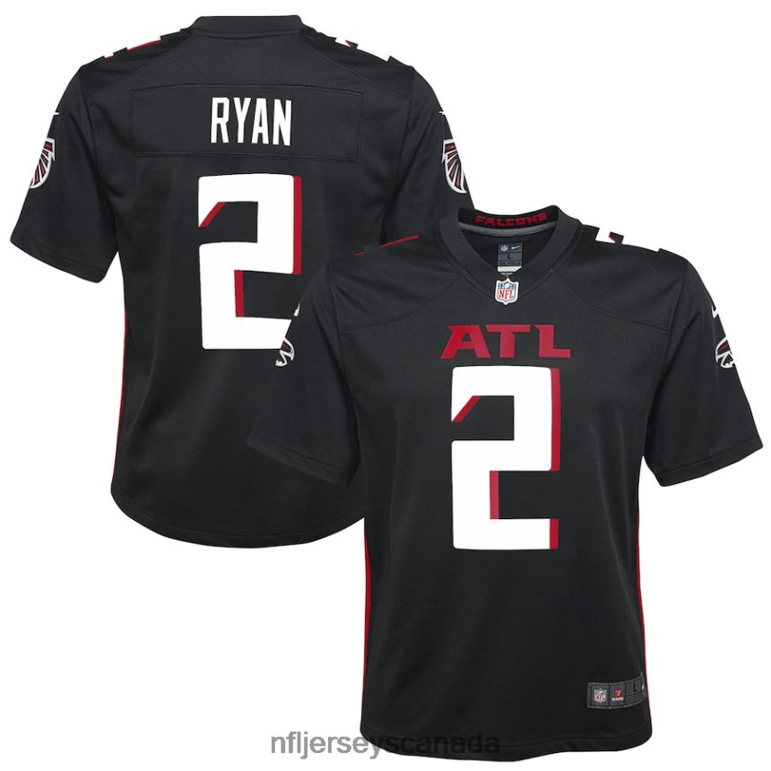 Youth Atlanta Falcons Matt Ryan Nike Black Game Jersey Clothing NFL TBXFR62232