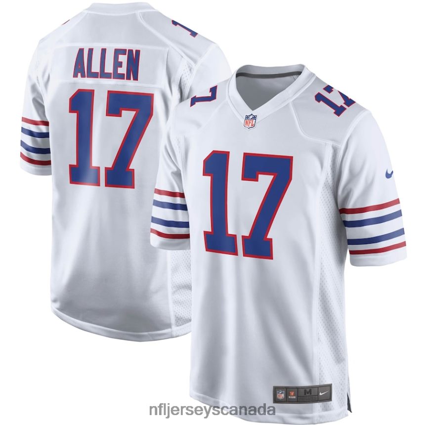 Youth Buffalo Bills Josh Allen Nike White Game Jersey Clothing NFL TBXFR62262