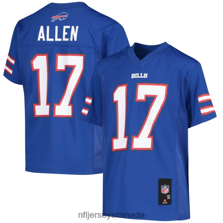 Youth Buffalo Bills Josh Allen Royal Replica Player Jersey Clothing NFL TBXFR61079