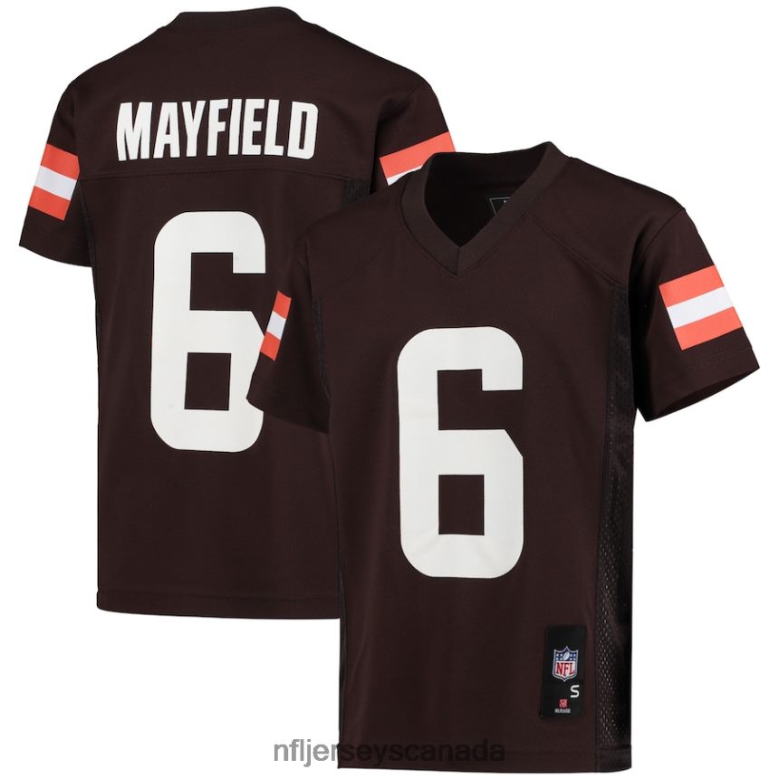 Youth Cleveland Browns Baker Mayfield Brown Replica Player Jersey Clothing NFL TBXFR62546