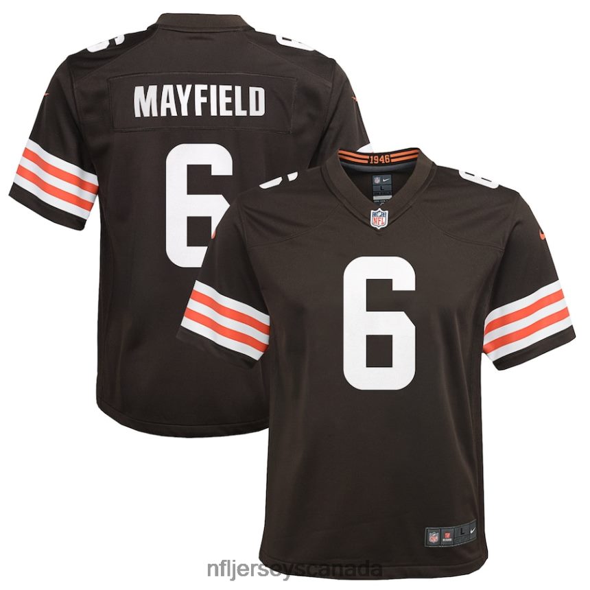Youth Cleveland Browns Baker Mayfield Nike Brown Game Player Jersey Clothing NFL TBXFR64056
