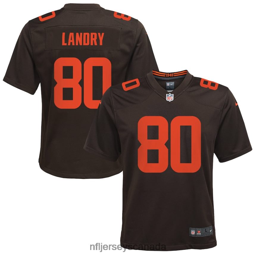 Youth Cleveland Browns Jarvis Landry Nike Brown Alternate Game Jersey Clothing NFL TBXFR64086