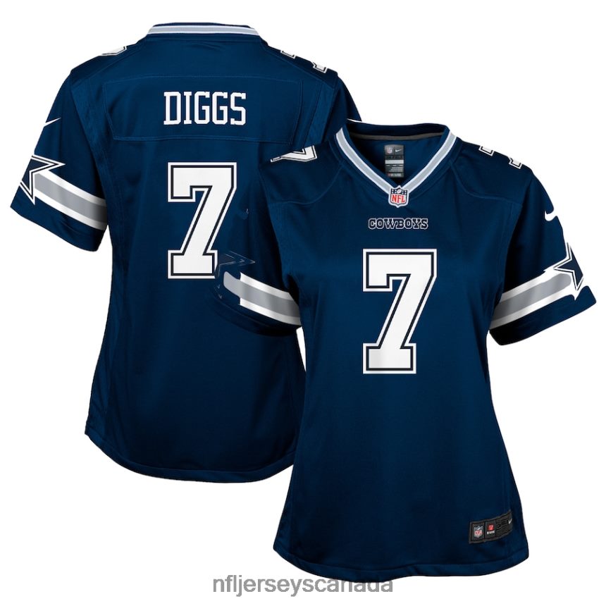 Youth Dallas Cowboys Trevon Diggs Nike Navy Game Jersey Clothing NFL TBXFR63386