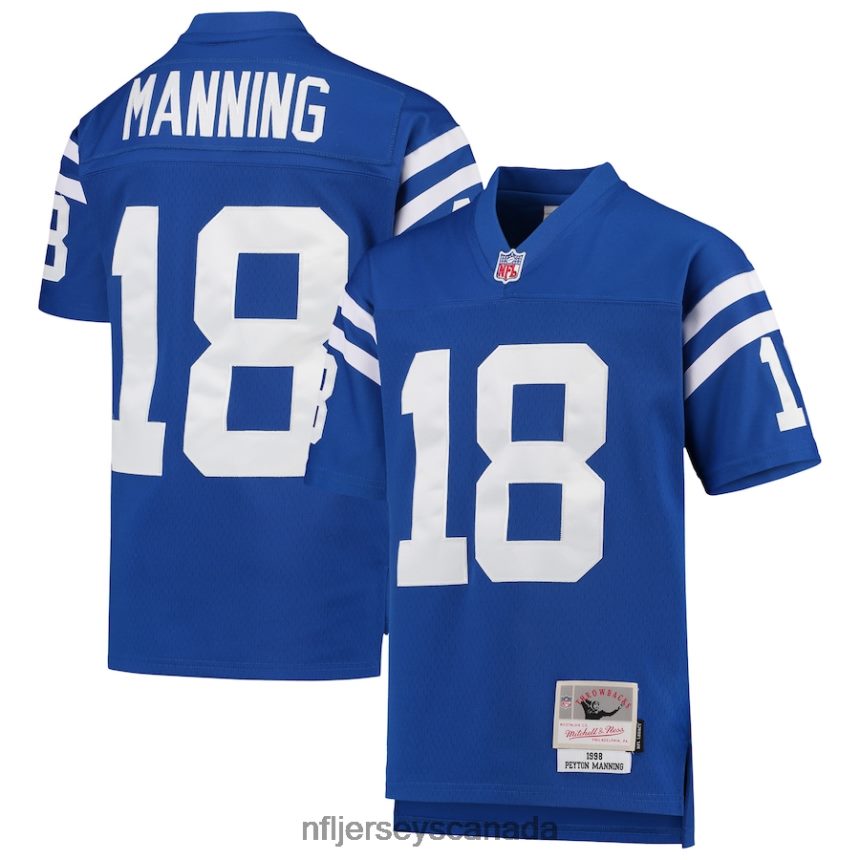 Youth Indianapolis Colts Peyton Manning Mitchell & Ness Royal 1998 Legacy Retired Player Jersey Clothing NFL TBXFR6987