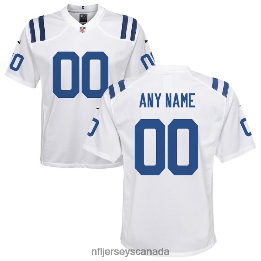 Youth Nike Indianapolis Colts White Custom Game Jersey Clothing NFL TBXFR63580