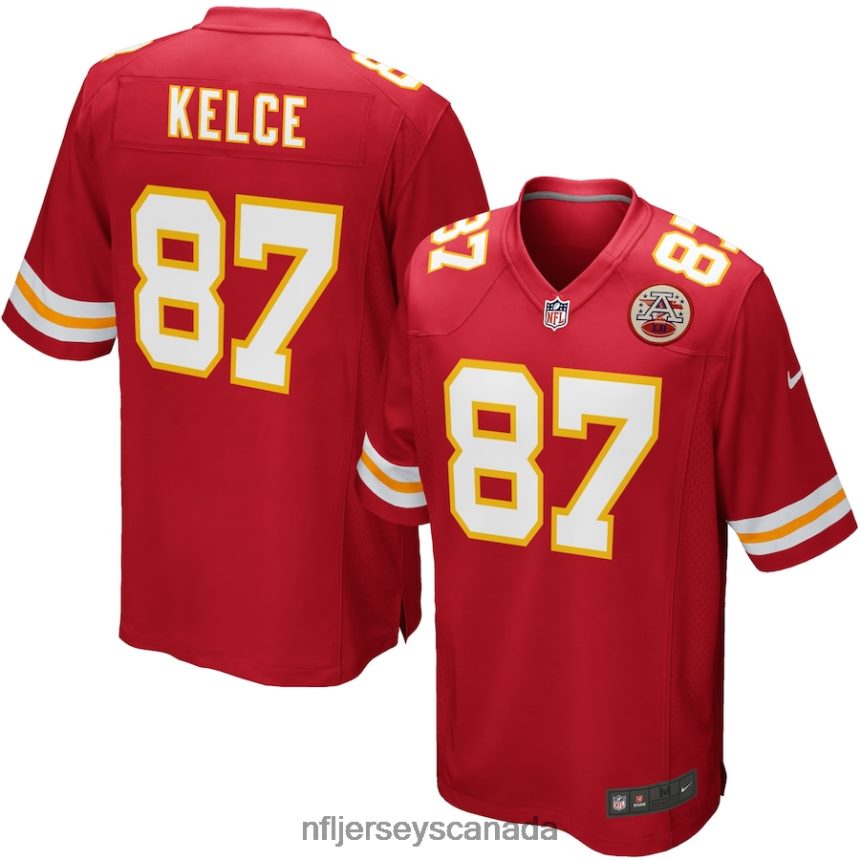 Youth Kansas City Chiefs Travis Kelce Nike Red Team Color Game Jersey Clothing NFL TBXFR6133