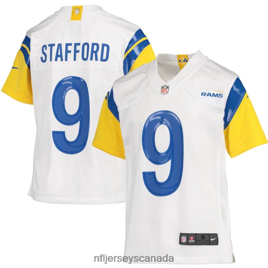 Youth Los Angeles Rams Matthew Stafford Nike White Game Jersey Clothing NFL TBXFR61277