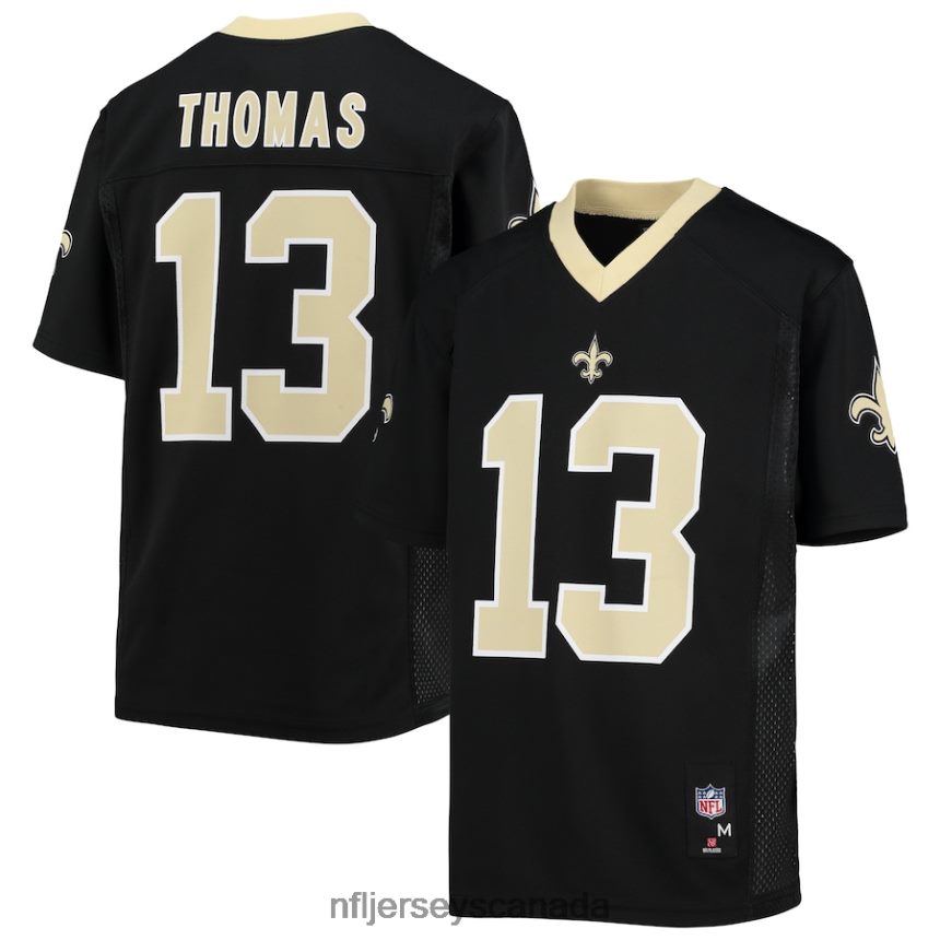 Youth New Orleans Saints Michael Thomas Black Replica Player Jersey Clothing NFL TBXFR6643