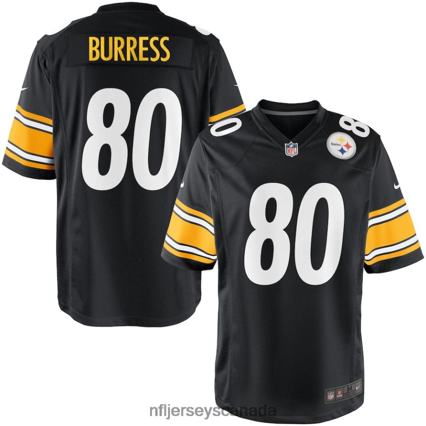 Youth Nike Pittsburgh Steelers Plaxico Burress Team Color Game Jersey Clothing NFL TBXFR64975