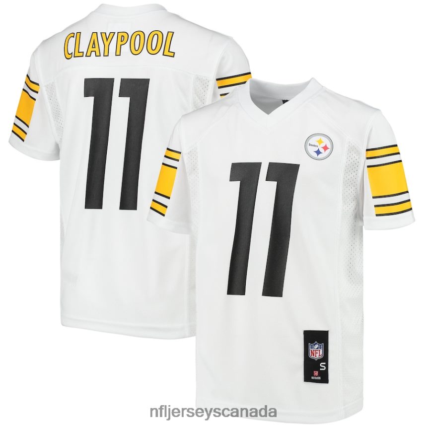 Youth Pittsburgh Steelers Chase Claypool White Replica Player Jersey Clothing NFL TBXFR62590