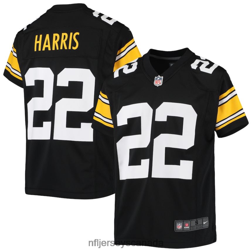 Youth Pittsburgh Steelers Najee Harris Nike Black Alternate Game Jersey Clothing NFL TBXFR6993