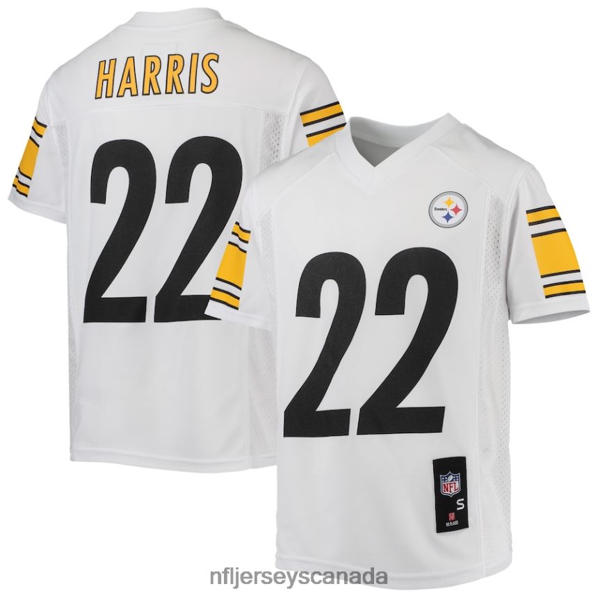 Youth Pittsburgh Steelers Najee Harris White Replica Player Jersey Clothing NFL TBXFR62246