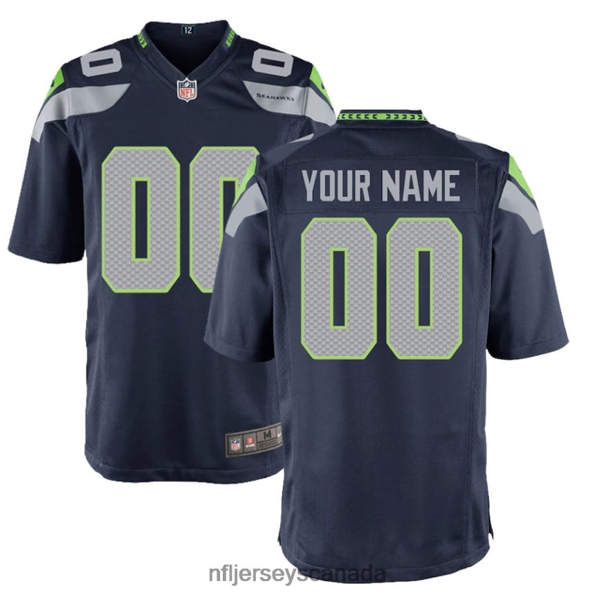 Youth Seattle Seahawks Nike College Navy Custom Game Jersey Clothing NFL TBXFR6356