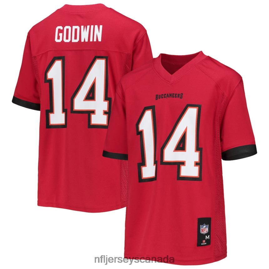 Youth Tampa Bay Buccaneers Chris Godwin Red Replica Player Jersey Clothing NFL TBXFR62218