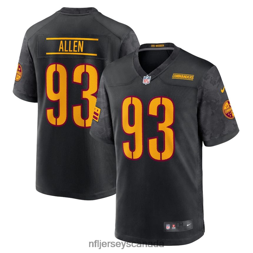 Youth Washington Commanders Jonathan Allen Nike Black Alternate Game Jersey Clothing NFL TBXFR63565
