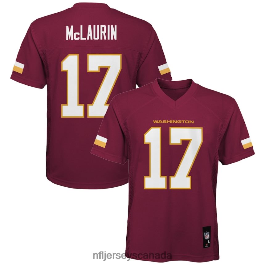 Youth Washington Football Team Terry McLaurin Burgundy Team Replica Player Jersey Clothing NFL TBXFR62980